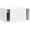 TV staliukas Sieninė TV spintelė Balta 59,5 x 41 x 30 cm Apdirbta mediena