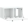TV staliukas Sieninė TV spintelė Balta 59,5 x 31 x 30 cm Apdirbta mediena