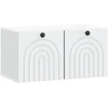TV staliukas Sieninė TV spintelė Balta 59,5 x 31 x 30 cm Apdirbta mediena