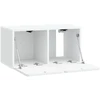 TV staliukas Sieninė TV spintelė Balta 59,5 x 31 x 30 cm Apdirbta mediena
