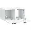 TV staliukas Sieninė TV spintelė Balta 59,5 x 41 x 30 cm Apdirbta mediena