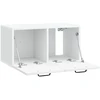TV staliukas Sieninė TV spintelė Balta 59,5 x 31 x 30 cm Apdirbta mediena