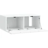 TV staliukas Sieninė TV spintelė Balta 78,5 x 41 x 30 cm Apdirbta mediena