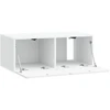 TV staliukas Sieninė TV spintelė Balta 78,5 x 41 x 30 cm Apdirbta mediena