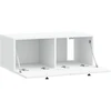 TV staliukas Sieninė TV spintelė Balta 78,5 x 41 x 30 cm Apdirbta mediena