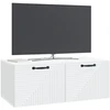 TV staliukas Sieninė TV spintelė Balta 78,5 x 41 x 30 cm Apdirbta mediena