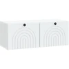 TV staliukas Sieninė TV spintelė Balta 78,5 x 31 x 30 cm Apdirbta mediena