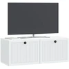 TV staliukas Sieninė TV spintelė Balta 78,5 x 31 x 30 cm Apdirbta mediena