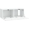 TV staliukas Sieninė TV spintelė Balta 78,5 x 31 x 30 cm Apdirbta mediena