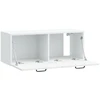 TV staliukas Sieninė TV spintelė Balta 78,5 x 31 x 30 cm Apdirbta mediena