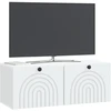 TV staliukas Sieninė TV spintelė Balta 78,5 x 31 x 30 cm Apdirbta mediena