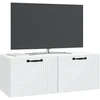 TV staliukas Sieninė TV spintelė Balta 78,5 x 31 x 30 cm Apdirbta mediena