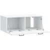 TV staliukas Sieninė TV spintelė Balta 78,5 x 41 x 30 cm Apdirbta mediena