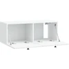 TV staliukas Sieninė TV spintelė Balta 78,5 x 31 x 30 cm Apdirbta mediena