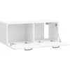 TV staliukas Sieninė TV spintelė Balta 78,5 x 31 x 30 cm Apdirbta mediena