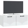 TV staliukas Sieninė TV spintelė Balta 78,5 x 31 x 30 cm Apdirbta mediena