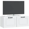 TV staliukas Sieninė TV spintelė Balta 78,5 x 31 x 30 cm Apdirbta mediena