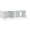 TV staliukas Sieninė TV spintelė Balta 98 x 41 x 30 cm Apdirbta mediena