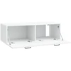 TV staliukas Sieninė TV spintelė Balta 98 x 41 x 30 cm Apdirbta mediena