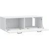TV staliukas Sieninė TV spintelė Balta 98 x 41 x 30 cm Apdirbta mediena