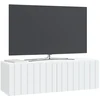 TV staliukas Sieninė TV spintelė Balta 98 x 31 x 30 cm Apdirbta mediena