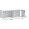 TV staliukas Sieninė TV spintelė Balta 98 x 31 x 30 cm Apdirbta mediena