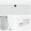 TV staliukas Sieninė TV spintelė Balta 98 x 31 x 30 cm Apdirbta mediena