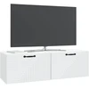 TV staliukas Sieninė TV spintelė Balta 98 x 31 x 30 cm Apdirbta mediena