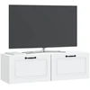 TV staliukas Sieninė TV spintelė Balta 98 x 31 x 30 cm Apdirbta mediena