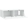 TV staliukas Sieninė TV spintelė Balta 98 x 41 x 30 cm Apdirbta mediena