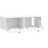 TV staliukas Sieninė TV spintelė Balta 99 x 41 x 30 cm Apdirbta mediena