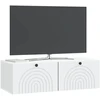TV staliukas Sieninė TV spintelė Balta 99 x 41 x 30 cm Apdirbta mediena