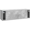 TV staliukas Sieninė TV spintelė Betono pilka 98 x 31 x 30 cm