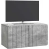 TV staliukas Sieninė TV spintelė Betono pilka 59,5 x 31 x 30 cm