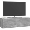 TV staliukas Sieninė TV spintelė Betono pilka 98 x 31 x 30 cm