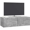 TV staliukas Sieninė TV spintelė Betono pilka 98 x 41 x 30 cm