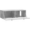 TV staliukas Sieninė TV spintelė 98 x 41 x 30 cm Betono pilka