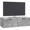 TV staliukas Sieninė TV spintelė Betono pilka 98 x 41 x 30 cm