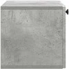 TV staliukas Sieninė TV spintelė Betono pilka 59,5 x 31 x 30 cm