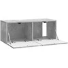 TV staliukas Sieninė TV spintelė Betono pilka 78,5 x 31 x 30 cm