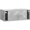 TV staliukas Sieninė TV spintelė Betono pilka 78,5 x 41 x 30 cm