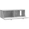 TV staliukas Sieninė TV spintelė Betono pilka 98 x 31 x 30 cm