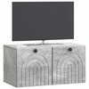 TV staliukas Sieninė TV spintelė Betono pilka 59,5 x 31 x 30 cm