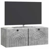 TV staliukas Sieninė TV spintelė Betono pilka 78,5 x 31 x 30 cm