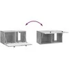TV staliukas Sieninė TV spintelė 59,5 x 31 x 30 cm Betono pilka