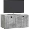 TV staliukas Sieninė TV spintelė Betono pilka 59,5 x 31 x 30 cm