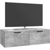 TV staliukas Sieninė TV spintelė Betono pilka 98 x 41 x 30 cm