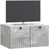 TV staliukas Sieninė TV spintelė Betono pilka 59,5 x 41 x 30 cm