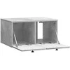 TV staliukas Sieninė TV spintelė 59,5 x 41 x 30 cm Betono pilka