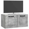 TV staliukas Sieninė TV spintelė Betono pilka 59,5 x 31 x 30 cm